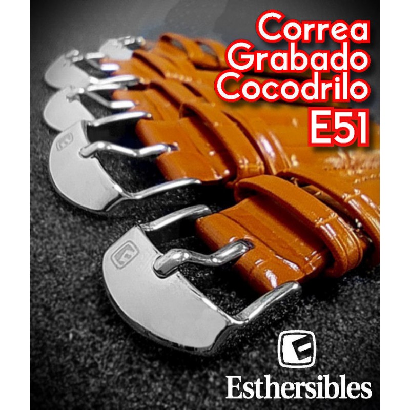 Correa Grabado Cocodrilo E51